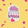 L.O.L. Surprise Slime leksakssats i förpackning med rosa och vit design på en gul bakgrund