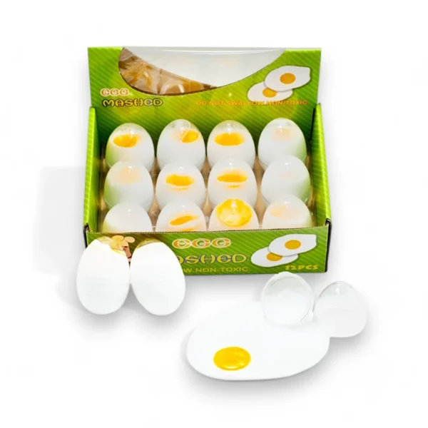Äggslime 57g med äggula-inspirerat mönster