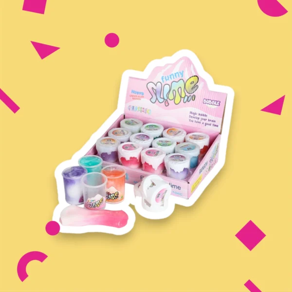 Lekfullt och Färgglatt Funny Slime Bubble Set – För Kreativa Äventyr