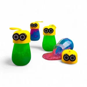 Färgglad slime med minionmotiv
