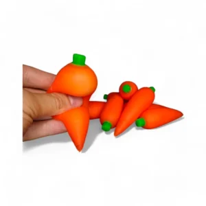 Squishy Morot kläms av hand - mjuk och klämvänlig leksak