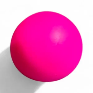 rosa stressboll, mjuk och rund stressleksak för barn och vuxna