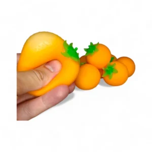 Squishy Apelsin kläms av hand - realistisk stressboll