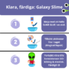 Steg för steg guide för att skapa Galaxy Slime med slime glue och aktiverare