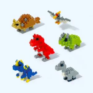 Dinosauriepaketet med Nano byggklossar – dinosaurier