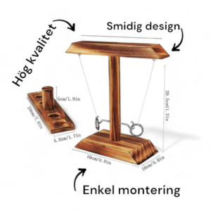 Ring Toss spel i trä med enkel montering och smidig design