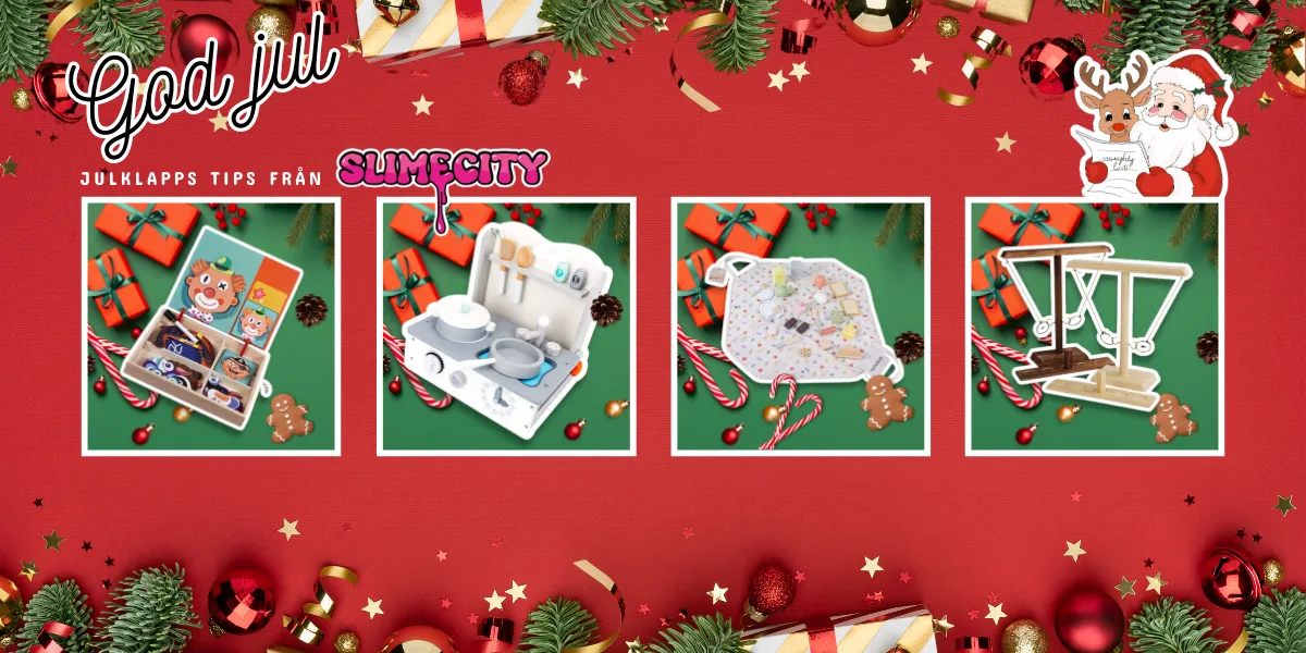 Julklappstips 2024 – Pedagogiska leksaker och kreativa kit från SlimeCity