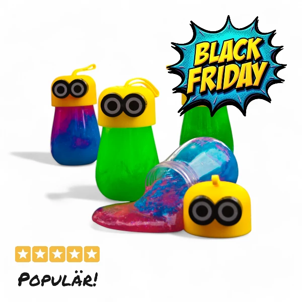 Minions-tema slime set - färgglada behållare med slime, Black Friday