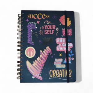 Spiral Notebook med To Do, Journal och Bullet Paper-sektioner