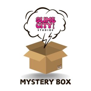 Slime Mysterybox Medium – Mellanstor överraskningslåda med slime och dekorationer.