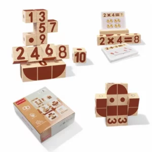 Magnetiska sifferklossar – pedagogiskt byggset med siffror och matematiska symboler.
