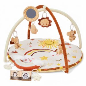 Babygym med aktivitetsbåge – utvecklingsstadier från 0 till 18 månader
