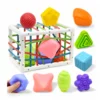 Montessori Box för Bebis, Färg, form & textur – allt i en montessori-leksak